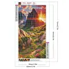 Diamond Painting-DIY Full Round Drill Mountains Fields(70*40 CM)