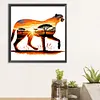 Leopard Landscape-Full Round Diamond Painting 