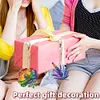 (US Local)6PCS  Colored Flowers DIY Diamond Painting Keychain Diamond Art Kits