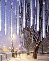 Meteor shower lamp outdoor led solar street lamp atmosphere lamp colorful outdoor rainproof lantern Christmas