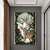 Diamond Painting-DIY Full Round Drill Elk in the Snow(70*50 CM)