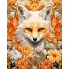 Fox in the Flower - Round AB Drills Diamond Painting(45x55cm)