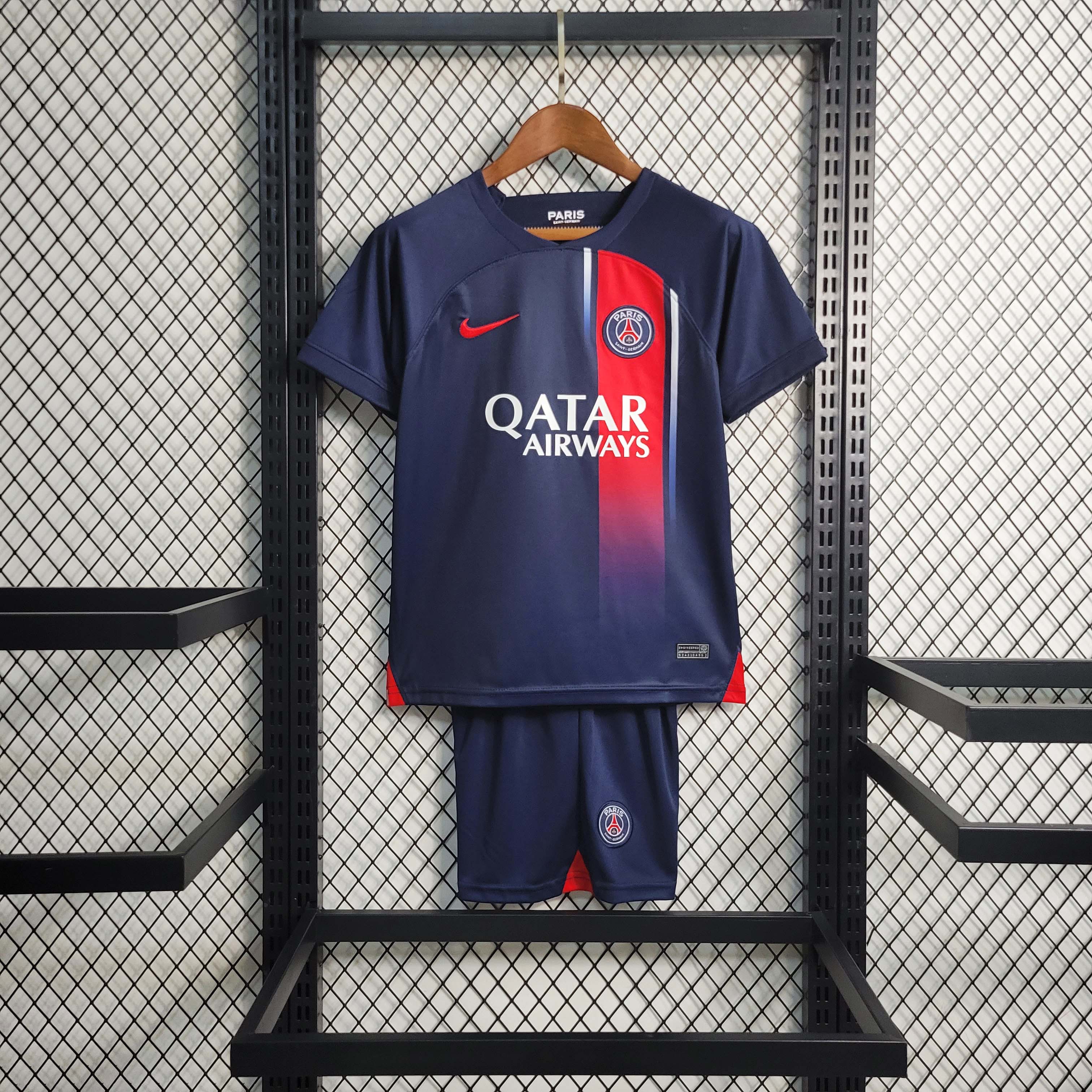 2023-2024 kids PSG homeFootball Shirt 1:1 Thai Quality