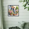 Diamond Painting-DIY Full Round Drill Garden Old Lady
