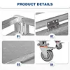[US Local Warehouse] Heavy Duty Rolling Utility Cart with Wheels Handle 660lbs Capacity Rolling Cart