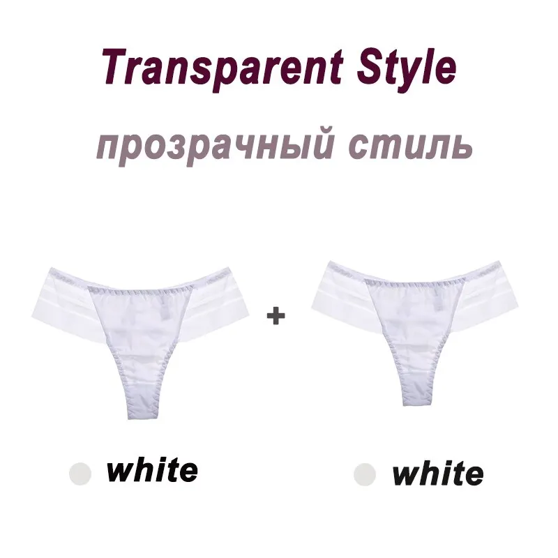 2PCS/Set Women's Panties Sexy Perspective Lace Panties Seamless  Ladies Underwear Female Underpants Cotton Crotch Lingerie M-XL