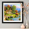 Diamond Painting-DIY Full Round Drill Relaxing Village