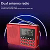 FM AM SW Stereo Radio Speaker 2 Antenna 2.1 Channel Full Band MP3 Player (Red)