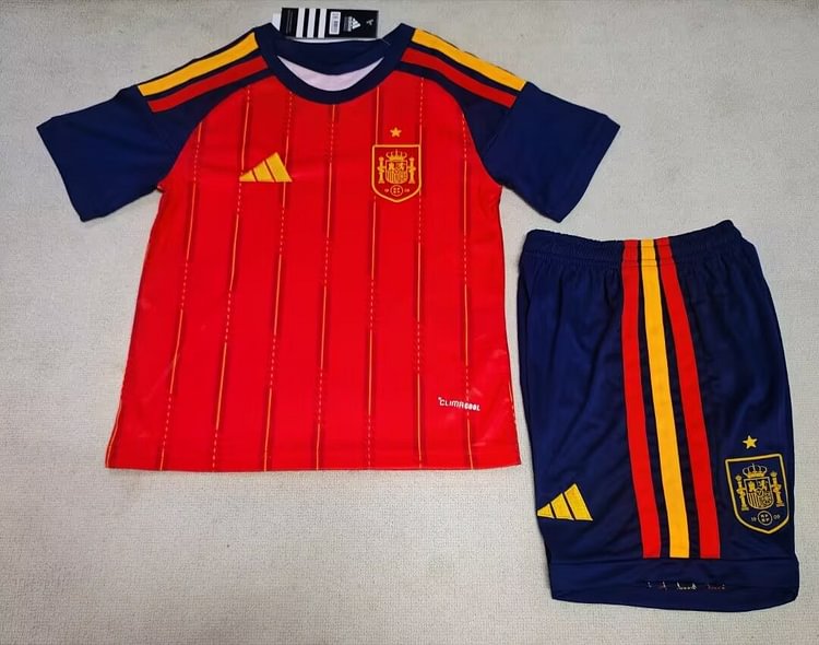2026-27 World Cup Spain Home Jersey - Adult and Children's Set