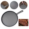 20cm Cast Iron Skillet Round Frying Pan Easy To Clean Omelette Pan for Cooking