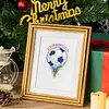 12pcs Football 5D DIY Square Drill Diamond Painting Kits for Adults Beginners Home Decor Diamonds Paintings Gem Art 5.91x7.09in
