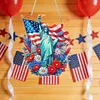 Statue of Liberty DIY Acrylic Diamond Painting Hanging Kit Special Shape Crystal Rhinestone Art Pendants Single Side Drill for Adults Gift Home Wall Or Window Decor