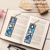 (US Local)Christmas House A5 Size Diamond Painting Notebook Set with 4Pcs Bookmark Gift