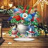  DIY American Flag House Special Shape Diamond Painting Desktop Home Ornament Kit