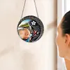 (US Local)2D Flat DIY Guitar Goddess Hanging Mirror Diamond Art Kits Wall Door Decoration