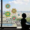 6 PCS Gem Art DIY Craft Kits Mandala Diamond Painting Window Stickers Kit