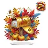 >SALE<2D Flat Print Autumn Mailbox DIY Table Top Diamond Painting Ornament Kits