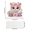 Acrylic Cat Diamond Painting Napkin Rack Decor for Home Office Decor