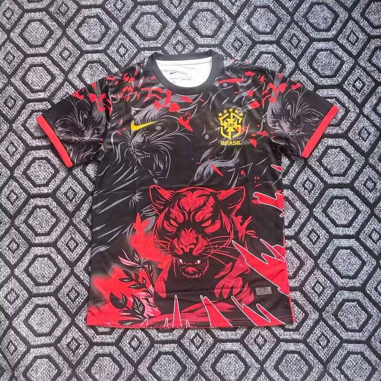 2026-27 Brazil Cheetah Special Edition Red Jersey - Fan Edition