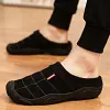 Unisex Winter Wool Casual Warm Anti-Slip Lazy Half-Slipper Shoes