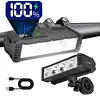Bike Front Lamp Type-C Highlight LED Cycling Lights 4 Modes Bicycle Flashlight