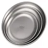 3Pcs Titanium Purification Plate Travel Tableware Stackable Camping Fruit Tray
