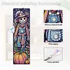 4Pcs Diamond Painting Halloween Pumpkin Skull Bookmark for Reading Enthusiasts