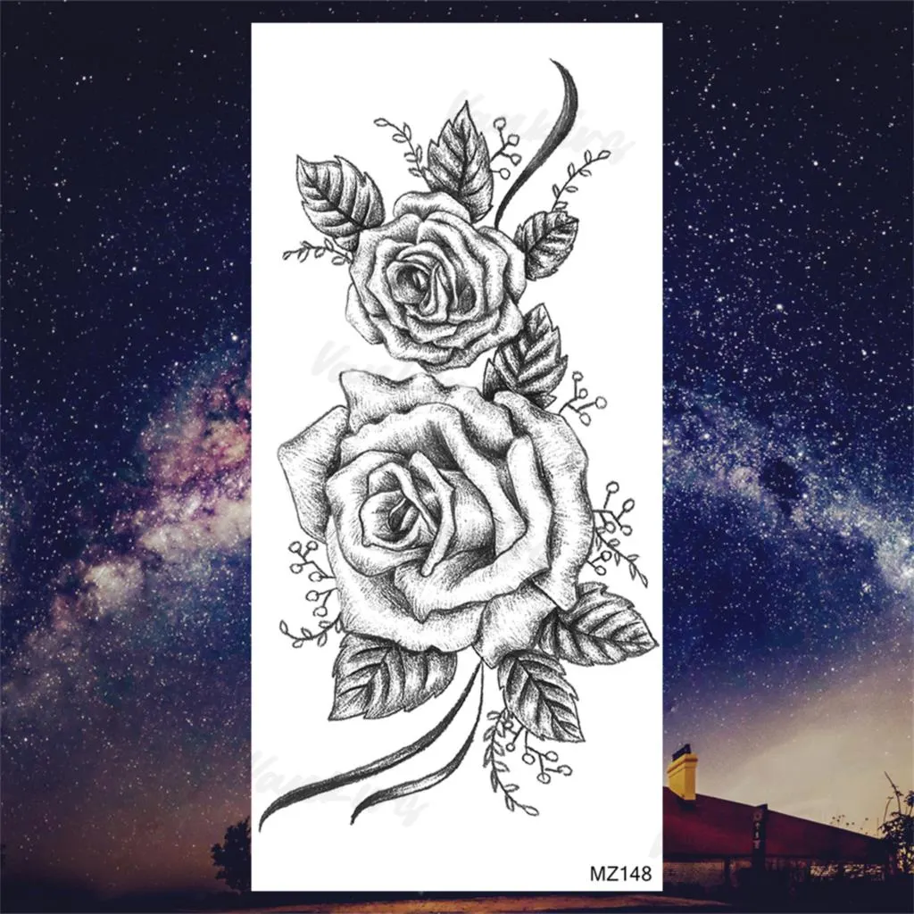 Sdrawing Lion Knight Temporary Tattoos For Men Adults Realistic Tiger Skeleton Fake Tattoo Sticker Arm Water Transfer Tatoos 3D