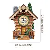 Diamond Painting Acrylic Bonfire House  Clock Ornament