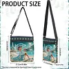Diamond Painting Beach Lady Crossbody Bag Ethnic Style Handbag with Adjustable Strap