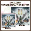 Diamond Painting -DIY Round Drill Firefighters and the Twin Towers(40*40CM)