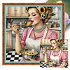 Kitchen Housewife-11CT Stamped Cross Stitch 50*50cm/19.69*19.69in