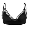 Men's Sissy Lingerie Lace Underwear Floral Bra Bowknot Strappy Bra Top Crossdressing Nightwear
