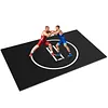 [US Local Warehouse] Wrestling Mat 10ft X 6.6ft Jiu Jitsu Mats Judo Mat with 3cm Thickness for PE Training Yoga BJJ MMA Grappling Boxing Martial Art (Black)