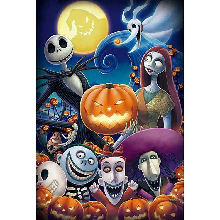 Animated Halloween Round Full Drill Diamond Painting 30X40CM(Canvas) gbfke