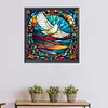 Flying Pigeon Glass Painting-Paint by Numbers Acrylic Painting 40*40CM