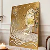 A Ray of Sunshine DIY Pearl Painting Kit with Frame 30x40cm Pearl Gem Paintings Picture Arts Craft for Adults Beginners Gift Home Wall Decor