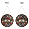 (US Local)DIY Outdoor Fishing Diamond Art Pendant Window Hanging Art for Home