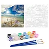 Paint by Numbers Acrylic Painting - Seaside Beach 40*40cm(HOT)