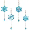 4PCS DIY Crystal Painting Ornaments Double-sided Suncatcher Hanging Kits