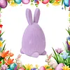 Flocked Easter Decorations Bunny Honeycomb Ornament DIY Table Centerpiece Set Ornaments for Spring Home Holiday