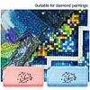 (US Local)6Pcs Diamond Art Tray Rhinestone Sorting Tray Diamond Painting Tray (Pink Blue)DIY Diamond Art Accessories