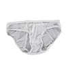 Men's low-waist sexy ice silk briefs