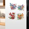 6pcs/set DIY Diamond Painting Fridge Magnetic Sticker Kits (Dragonfly)