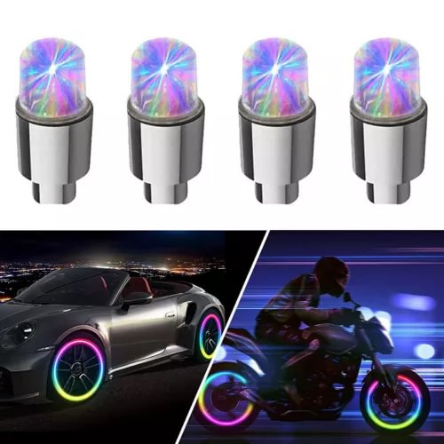 Dronehint 4x Universal Truck Car Parts Wheel Tire Air Valve Stem LED Light Cap Accessories (For: Acura) Parts