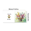 6Pcs DIY Flower Tube-Diamond Painting Greeting Card