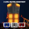 15 Heating Zones USB Heated Vest Winter Electric Heated Jackets for Men Women