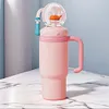 24oz Stainless Steel Whale Fountain Tumbler Perfect for Kids Teens and Adults