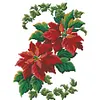 Xmas Flower - 9CT Partial Beaded Cross Stitch Kit(39x39cm)