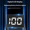 3 Lamp Bead Bike Front Light Night Riding Safety Headlight Digital Display Lamp